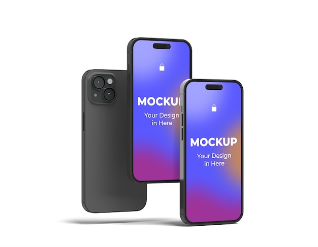 PSD mockup iphone'a 15