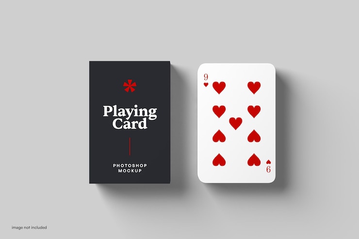 PSD mockup kart do gry