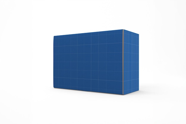 Mockup kartonowej skrzynki