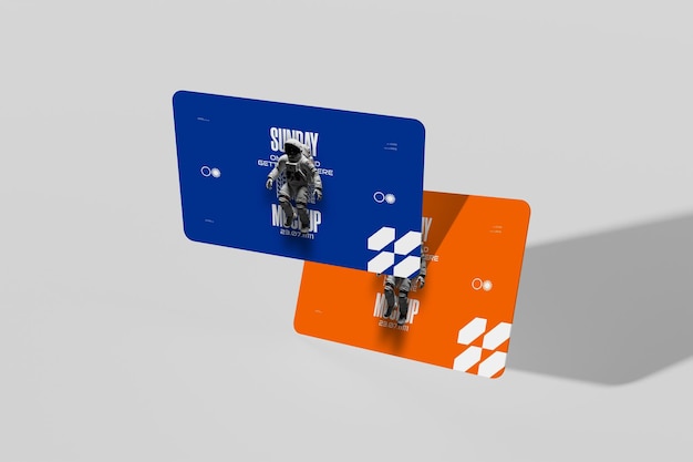 Mockup karty bankomatu PSD