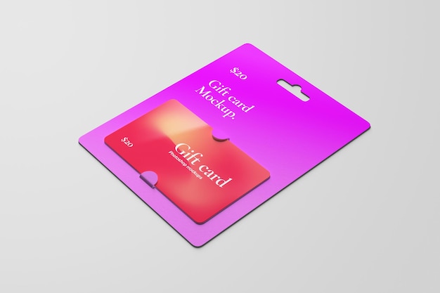 Mockup karty podarunkowej