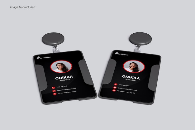 Mockup karty tożsamości