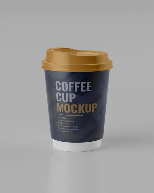 PSD mockup koffiebeker voor branding psd