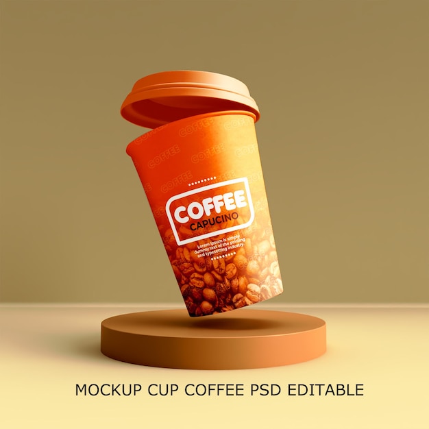 Mockup kopje koffie psd