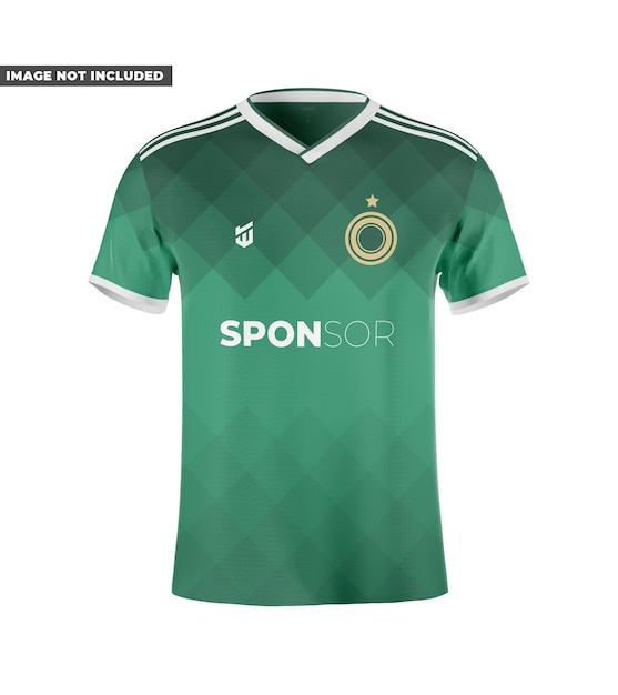 Mockup koszulki piłkarskiej z przodu