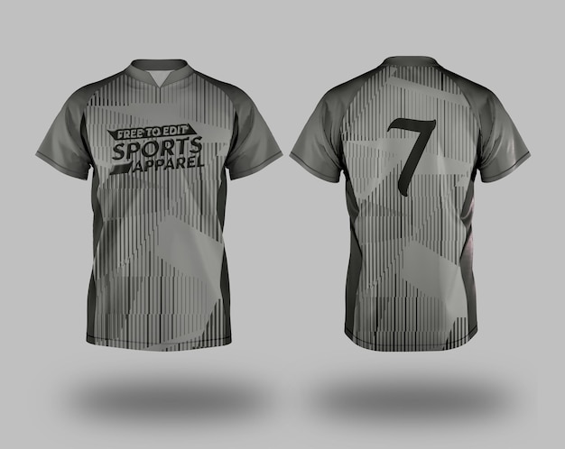 Mockup koszulki sportowej z numerem 7