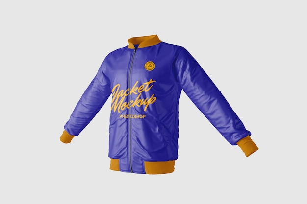 Mockup kurtki w Photoshopie widok z przodu
