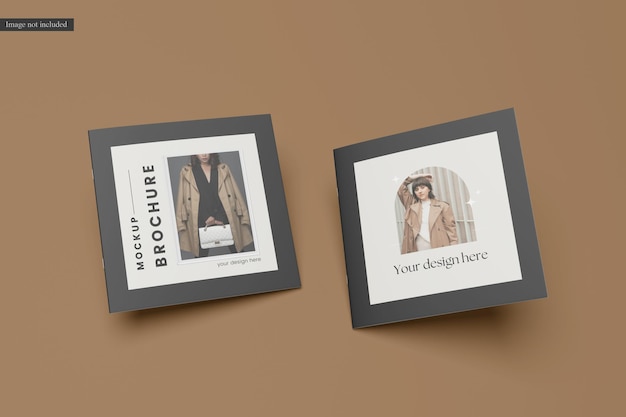 Mockup kwadratowej broszury
