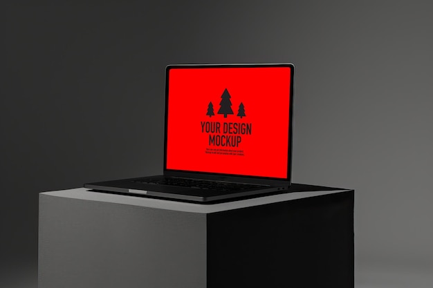 Mockup Laptopa Generatywna Sztuczna Inteligencja