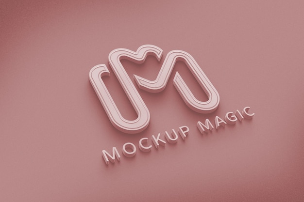 Mockup logo 3D i mockup logo