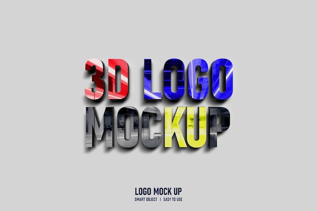Mockup Logo Psd 3d
