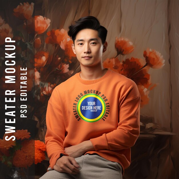 PSD mockup logo psd sweater