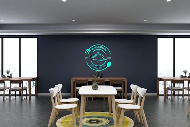 Mockup logo restauracji