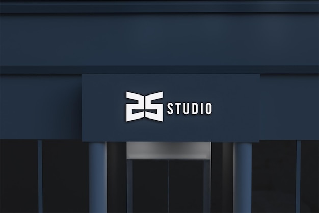 Mockup Logo with Building