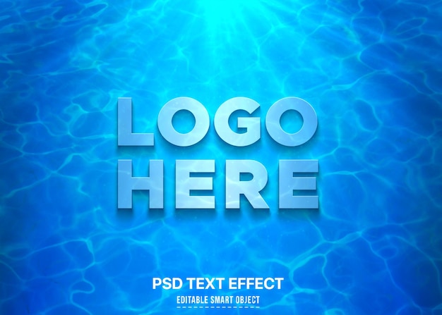Mockup logo z efektem 3D
