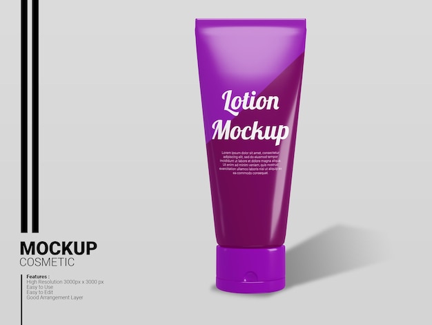 Mockup lotion product