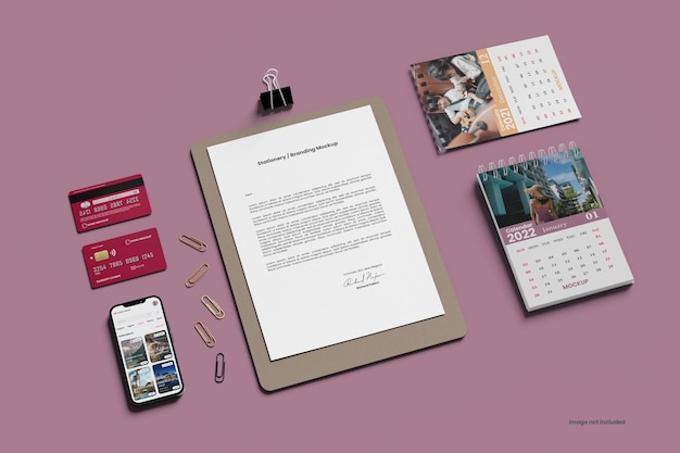 Mockup-maker voor briefpapierbranding