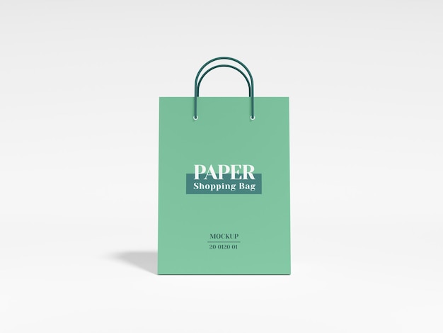 Mockup marki papierowych toreb do zakupów
