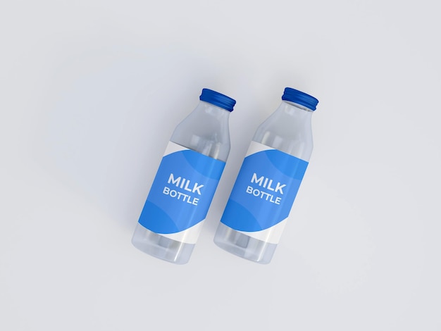 PSD mockup melkfles premium psd