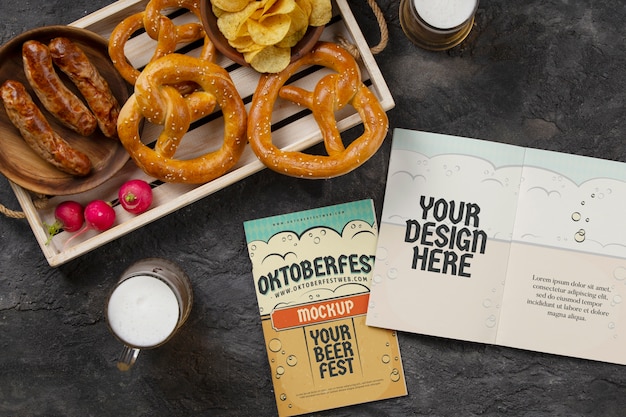 PSD mockup menu oktoberfestu