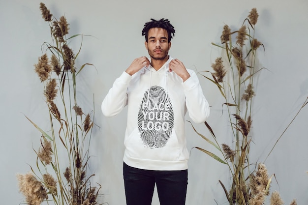 Mockup met capuchon voor heren