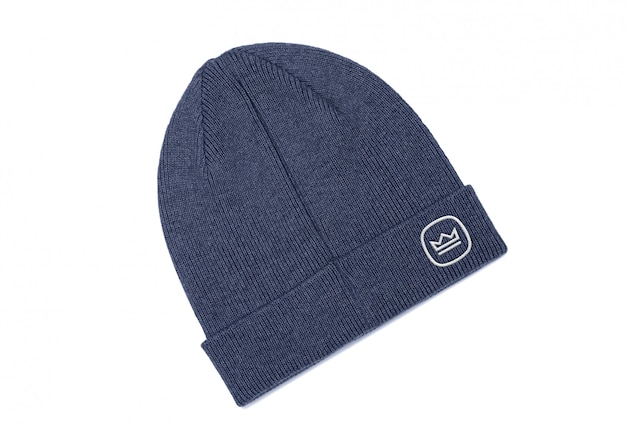 Mockup met geborduurd logo van beanie