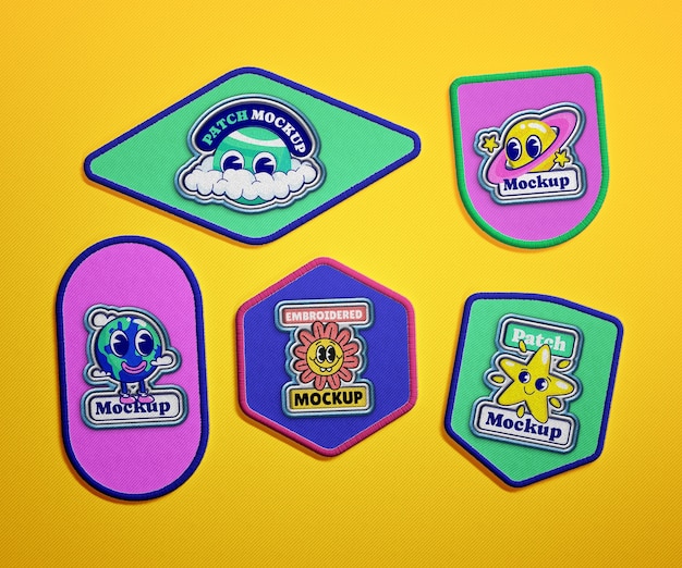 Mockup met geborduurd logo
