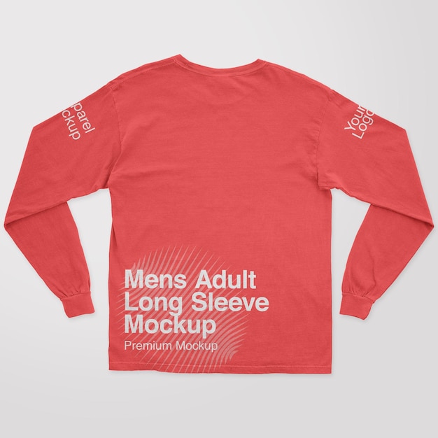 Mockup met lange mouwen voor heren voor volwassenen