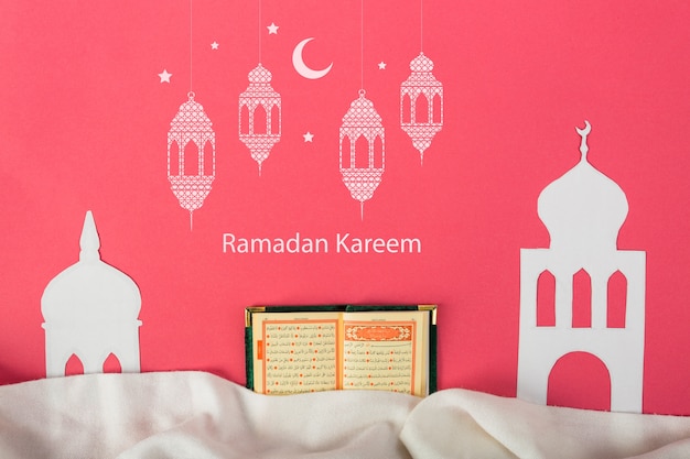 Mockup met ramadan concept