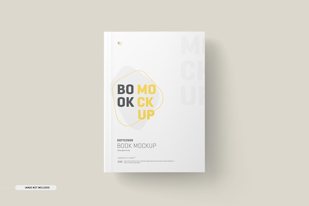 Mockup met softcover boekomslag