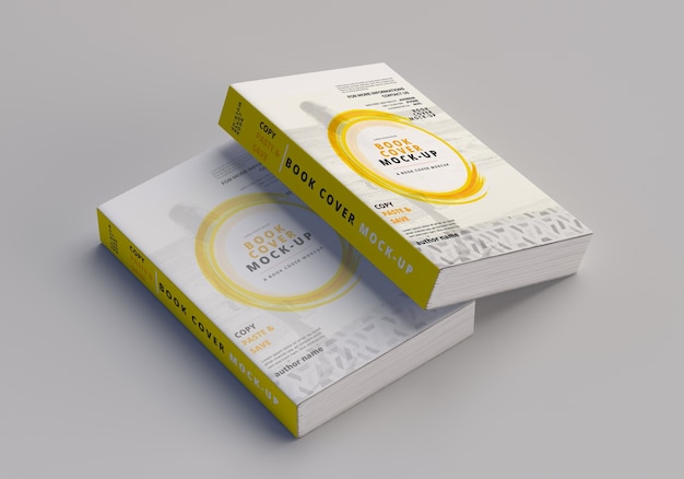 Mockup met softcover-grootboek