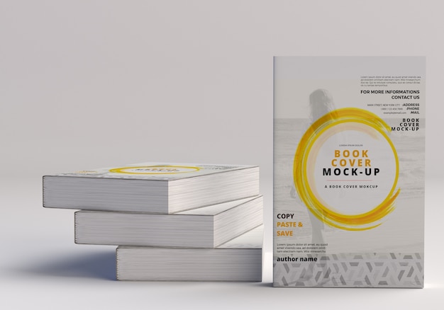 Mockup met softcover-grootboek