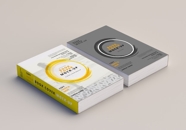 Mockup met softcover-grootboek