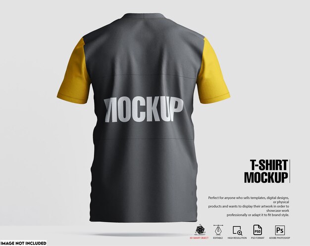 Mockup met T-shirtstrepen