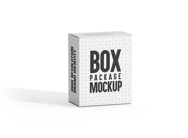 Mockup met vierkante doos voor mockup met productverpakking