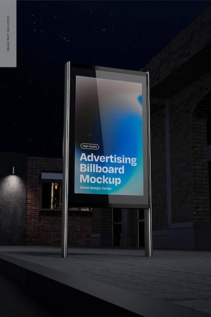 Mockup Miasta Z Perspektywy Billboardu