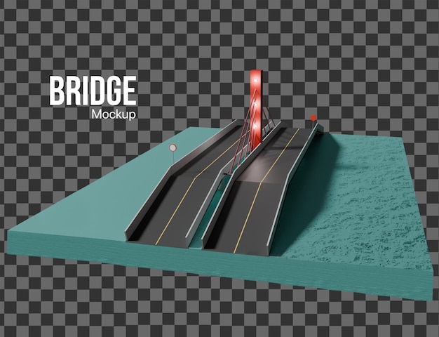 Mockup mostu 3D