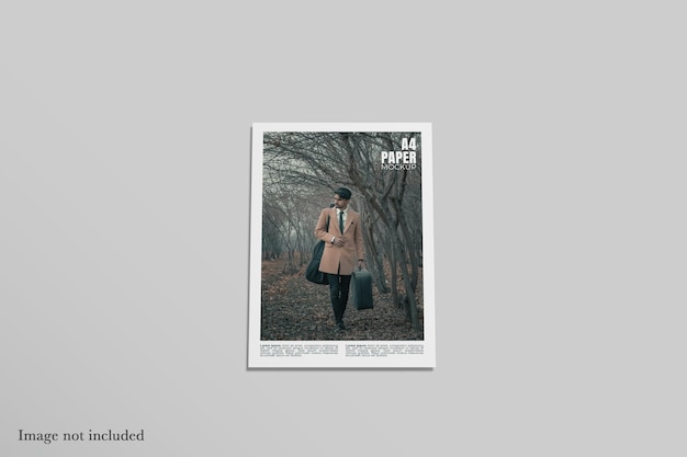 Mockup na papierze A4