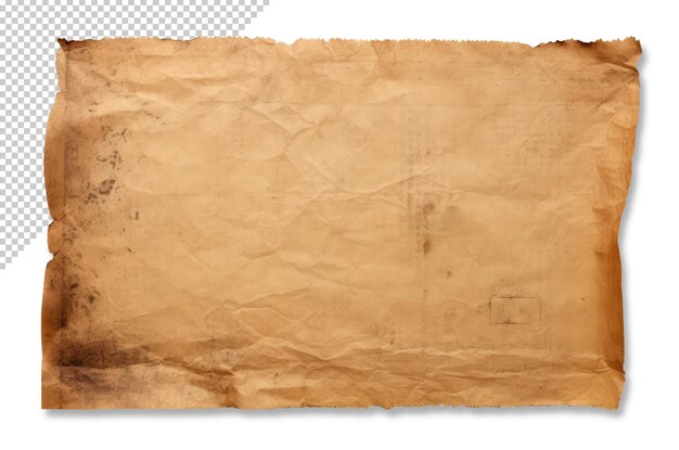 Mockup of an old worn parchment