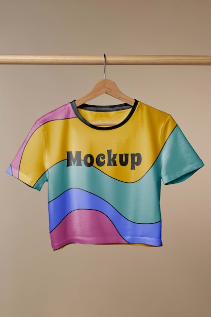 Mockup-ontwerp met crop top