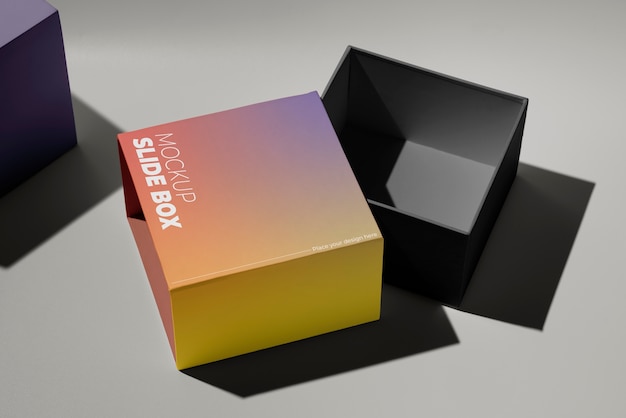 Mockup-ontwerp met verloopdiabox