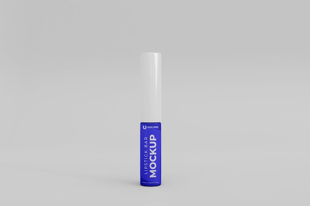 Mockup-ontwerp van 3D kunststof glas