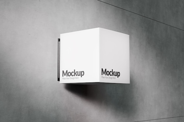 Mockup-ontwerp van een muurbord