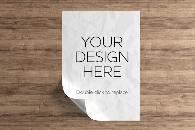 Mockup-ontwerp voor A4-papier