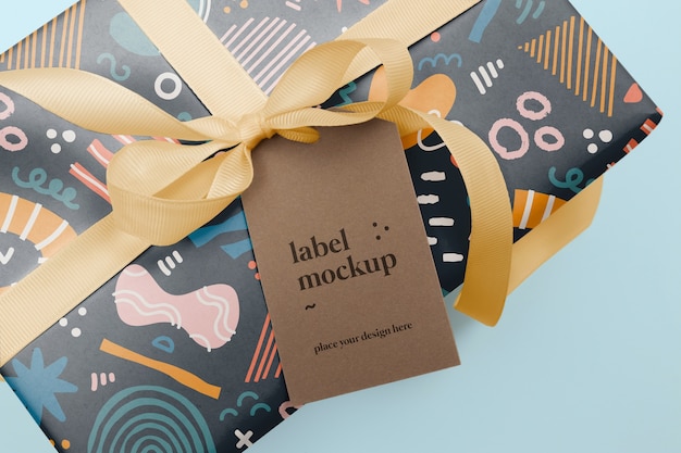 PSD mockup-ontwerp voor cadeaubonnen