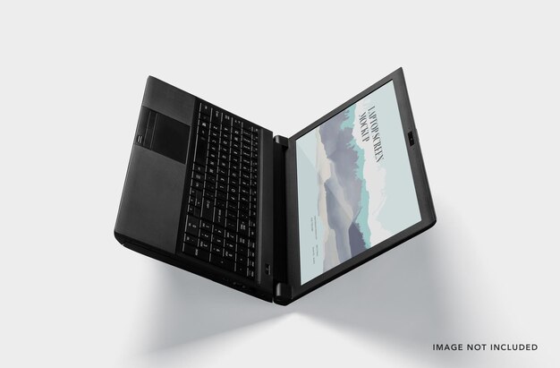 Mockup-ontwerp voor laptopscherm