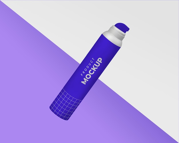 mockup-ontwerp voor lotionspray