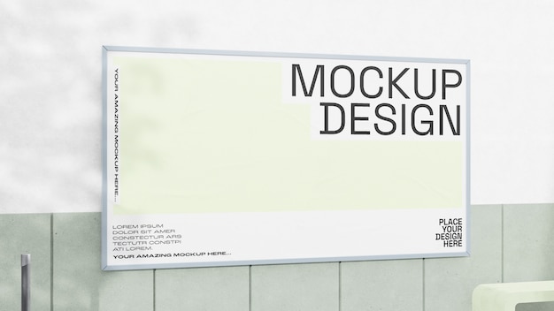Mockup-ontwerp voor muurposters