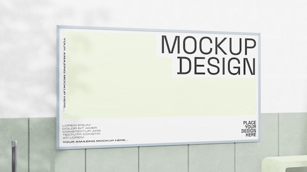 PSD mockup-ontwerp voor muurposters