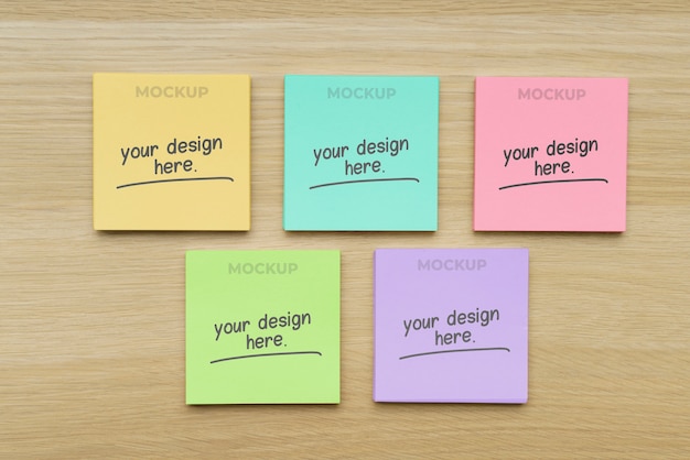 PSD mockup-ontwerp voor post-it